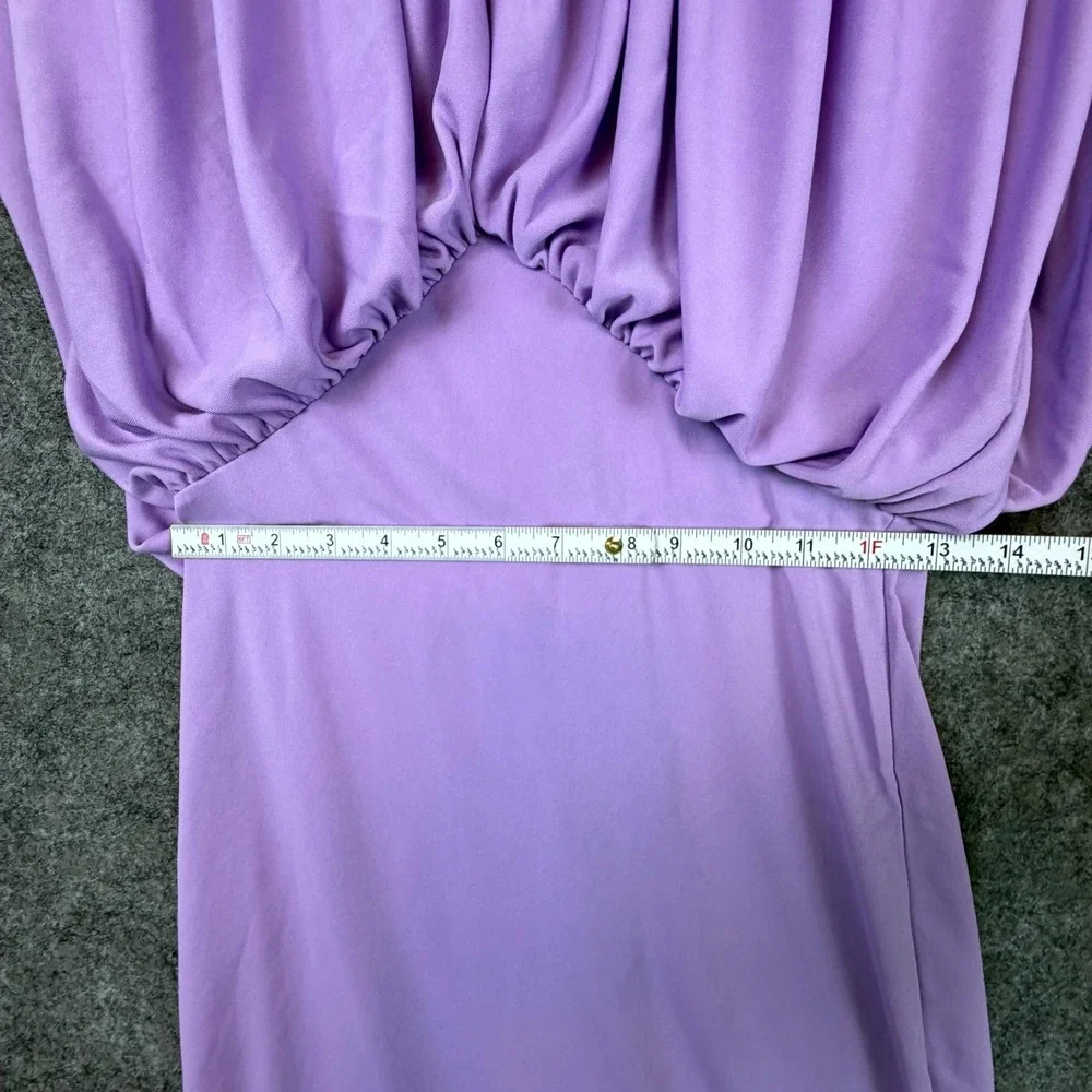 Ronny Kobo Kelly Mini Dress Womens Small Lavender‎ Drapey Soft Glam Balletcore